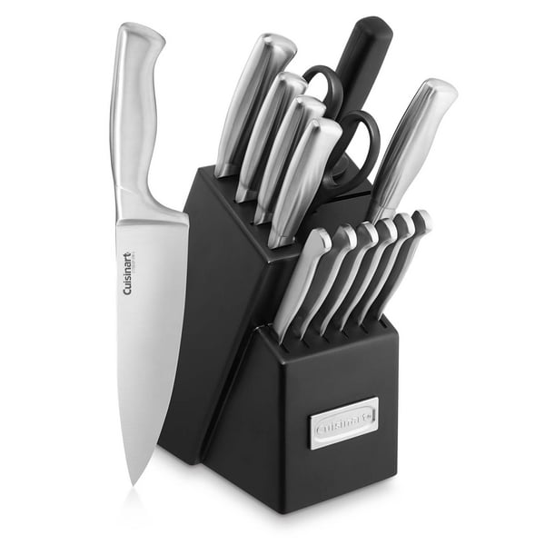 A Knife Set: Sur La Table Cuisinart 15-Piece Hollow Handle Stainless Steel Knife Block Set