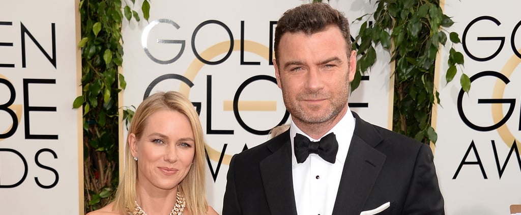 Naomi Watts and Liev Schreiber at the Golden Globes 2014