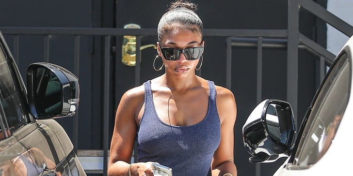Lori Harvey Styled a Tank Dress With Espadrille Sandals