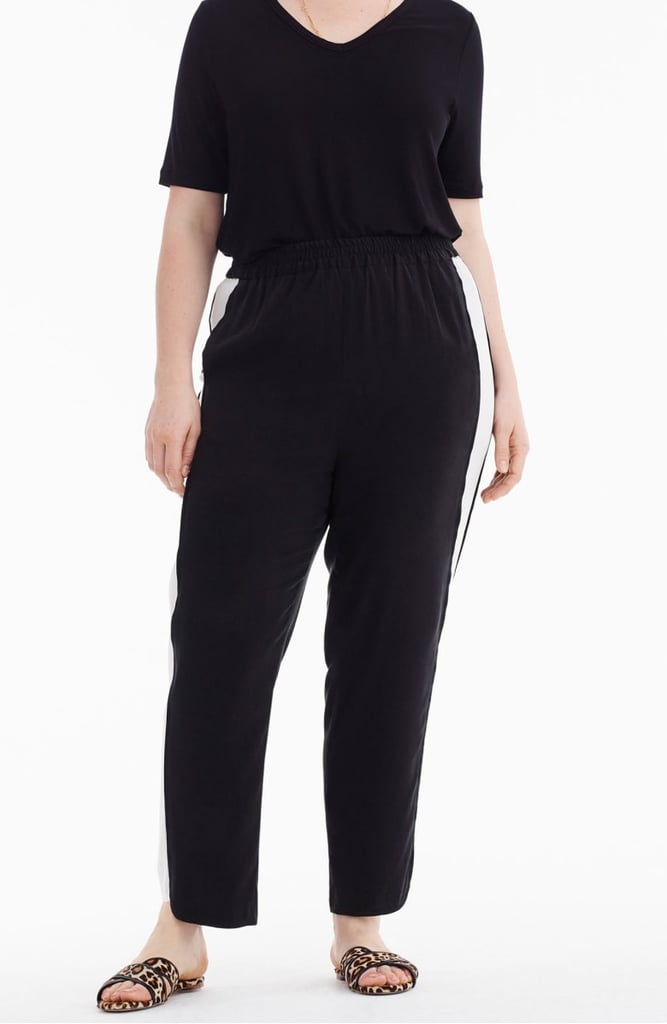 Universal Standard x J.Crew Inset Stripe Pants (Regular & Plus Size)