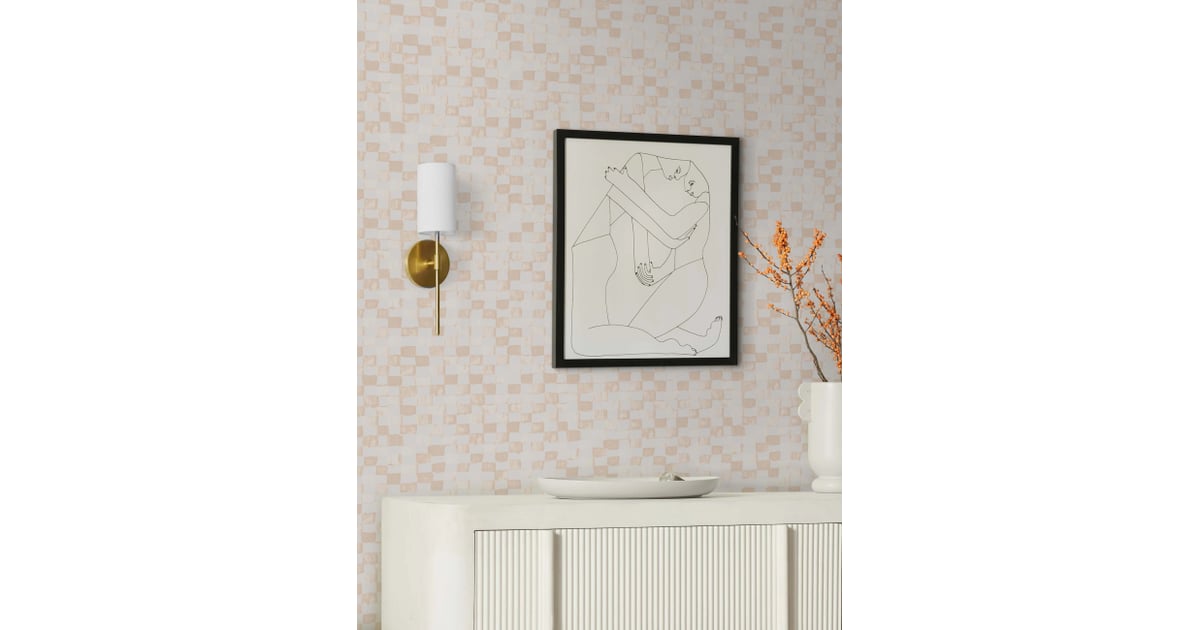 Patterned Wallpaper Lulu and Checkerboard Wallpaper by Sarah