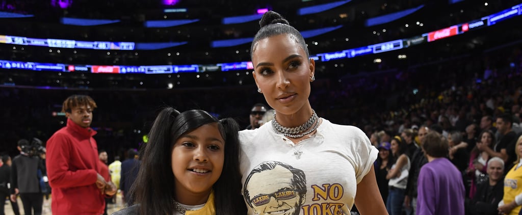 Kim Kardashian and North West Attend Lakers Game