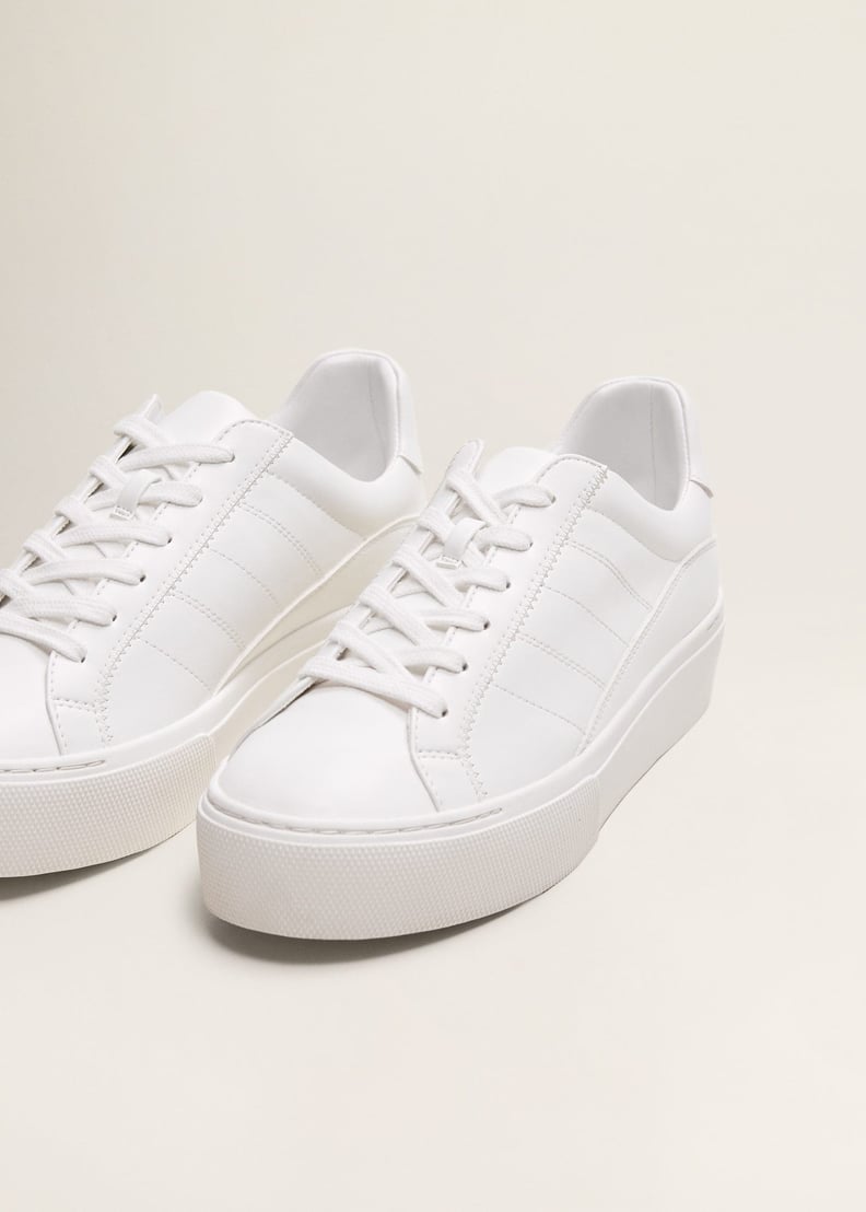 Mango Platform Lace-Up Sneakers