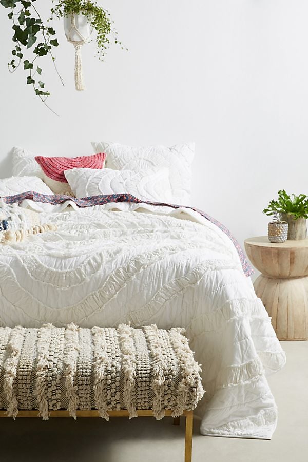 Textured Medallion Quilt Anthropologie Easter Home Sale 2019