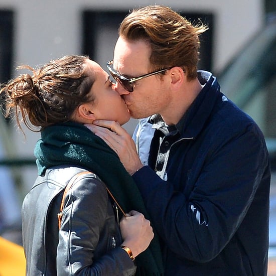 Michael Fassbender and Alicia Vikander Kissing in NYC