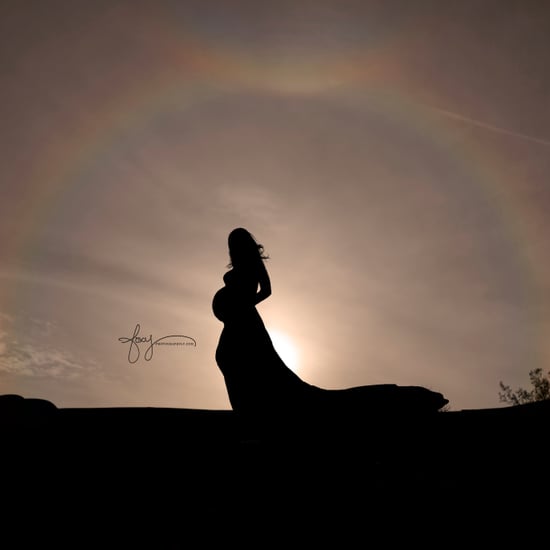 Rainbow Maternity Shoot With Triple Rainbow