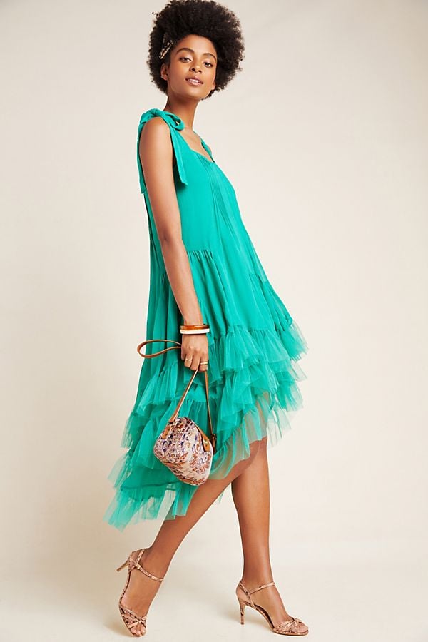 Cynthia Rowley Tiered Tulle Maxi Dress