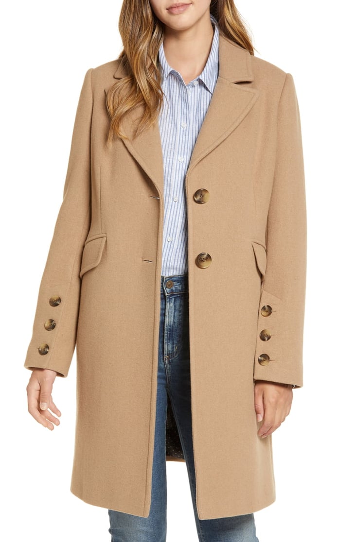 Sam Edelman Notched Collar Wool Blend 