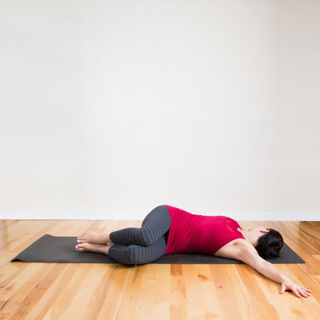 Lying Spinal Twist Yoga Poses To Relieve Gas Popsugar Fitness Photo 12 