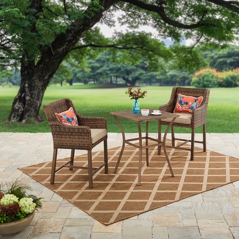 A Tall Bistro Table Set: Better Homes & Gardens Hawthorne Park 3-Piece High Outdoor Bistro Set