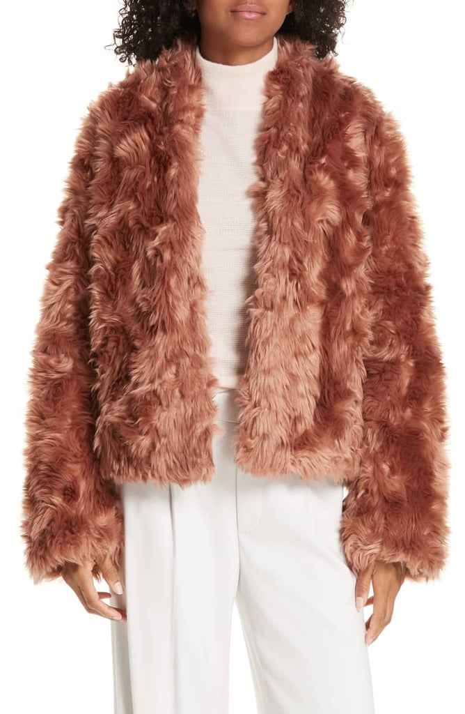 Vince Plush Faux Fur Jacket | Best Faux Fur Coats | POPSUGAR Fashion ...