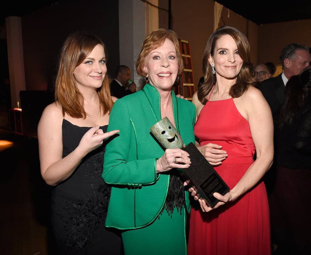 Tina and Amy presented fellow funny lady Carol Burnett with an award at the 2016 Screen Actors Guild Awards.