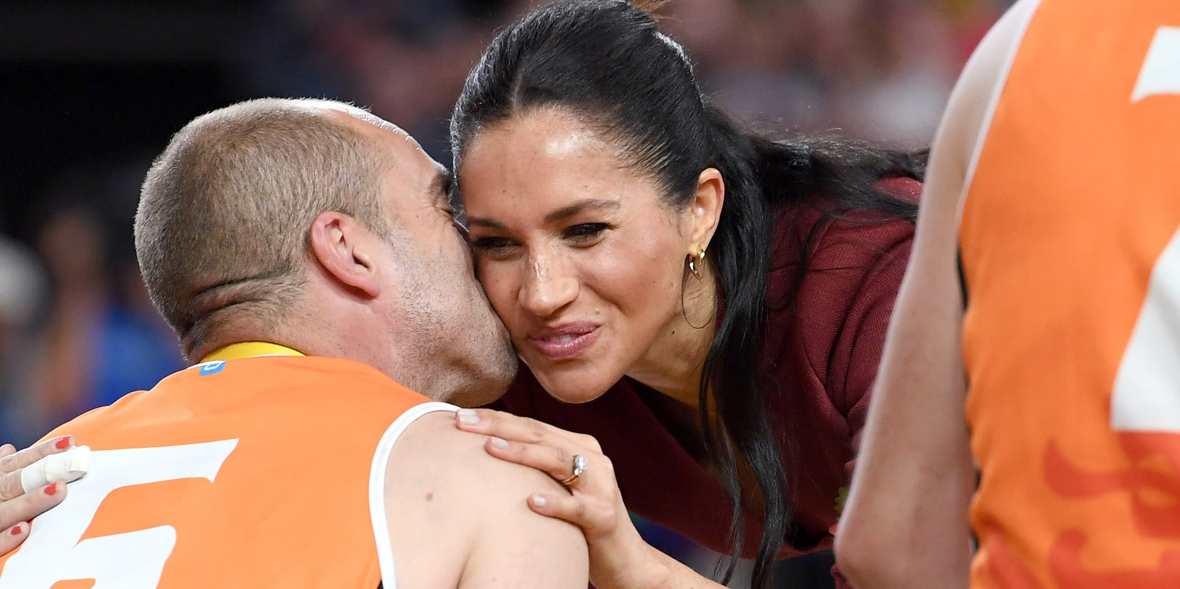 Meghan Markle Kissed on Cheek By Invictus Games Athlete 2018 POPSUGAR