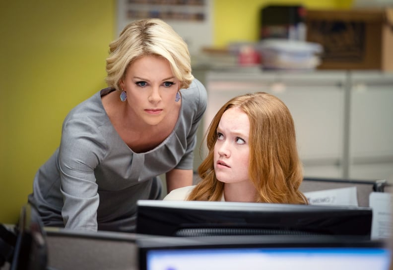 BOMBSHELL, from left: Charlize Theron as Megyn Kelly, Liv Hewson as Lily Balin, 2019. ph: Hilary Bronwyn Gayle /  Lionsgate / courtesy Everett Collection