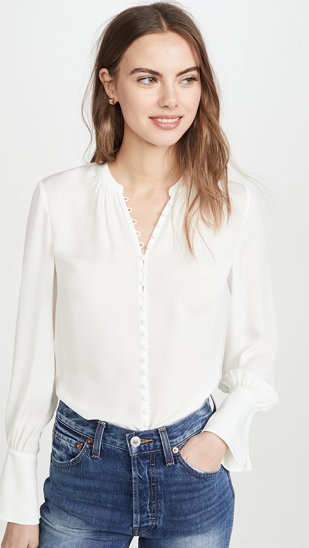 womens white blouse