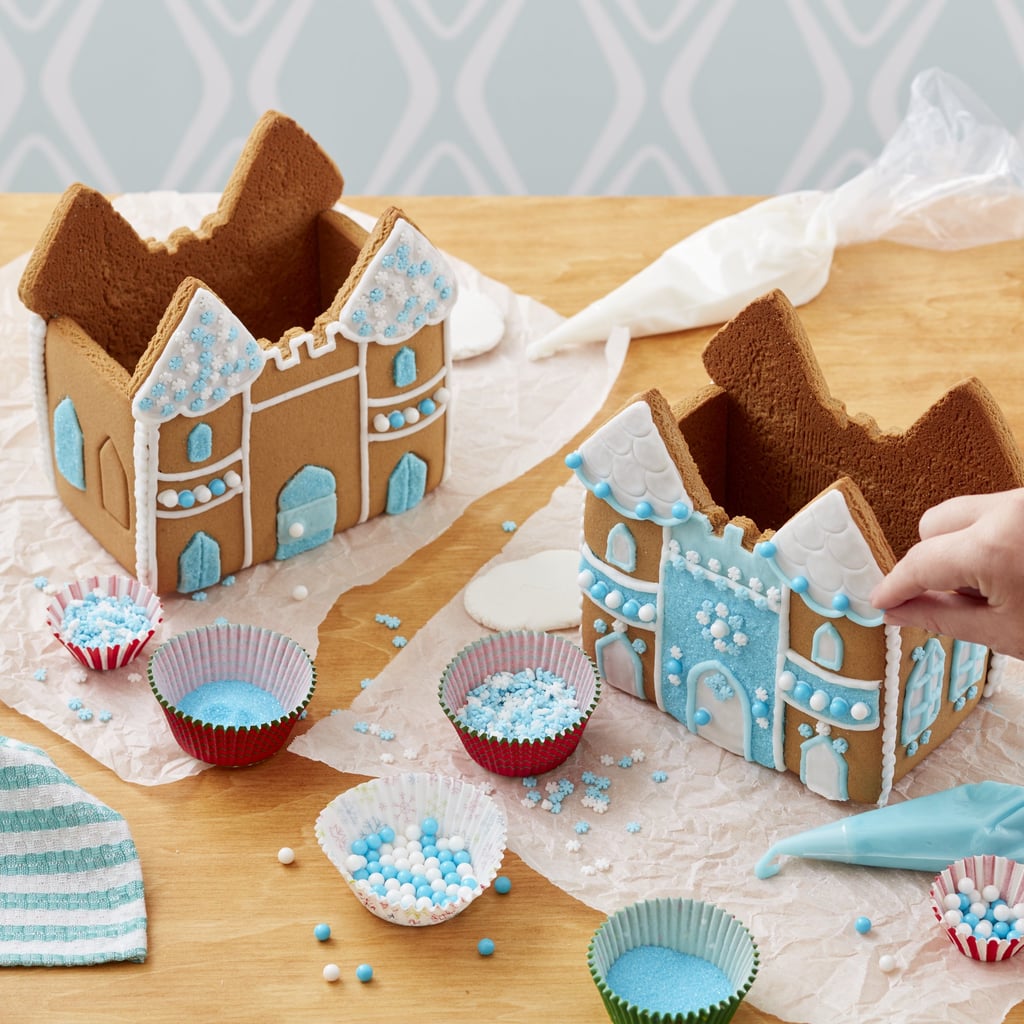 A Winter Wonderland: Wilton Build It Yourself Shimmer and Sparkle Gingerbread Castle Decorating Kit