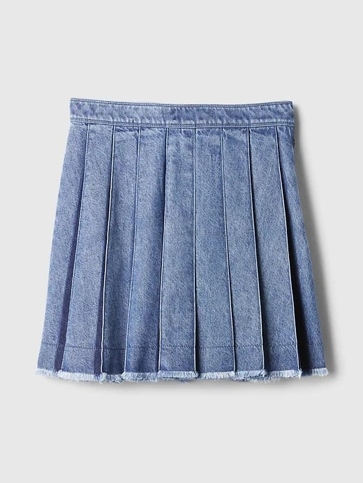 Gap Pleated Denim Mini Skirt
