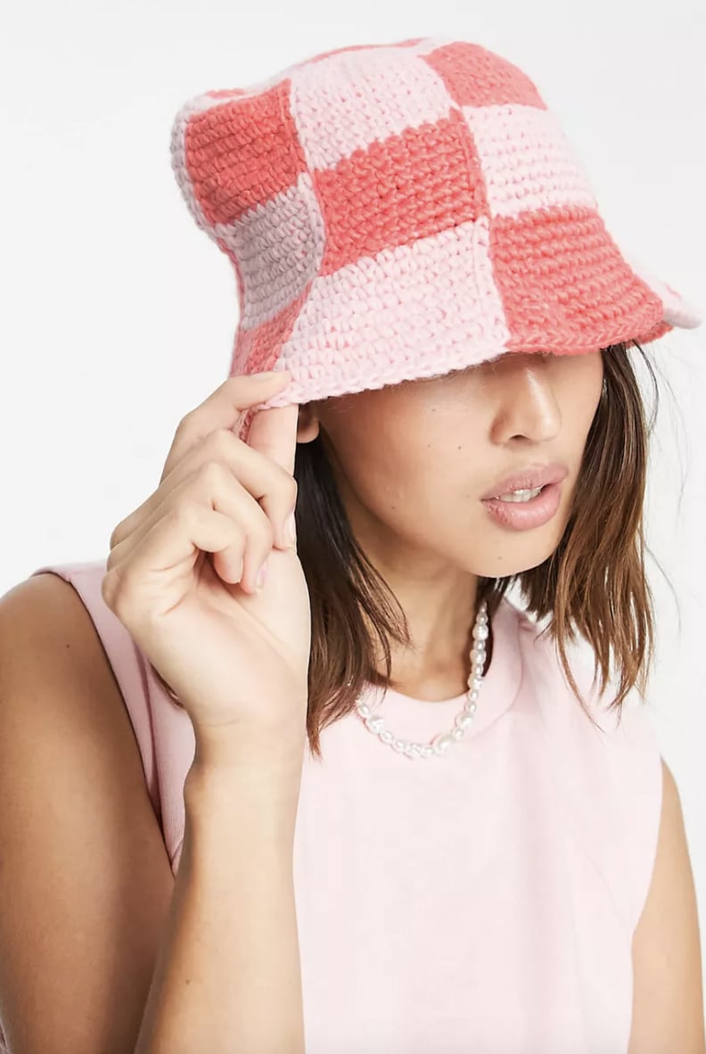 ASOS Reclaimed Crochet Bucket Hat