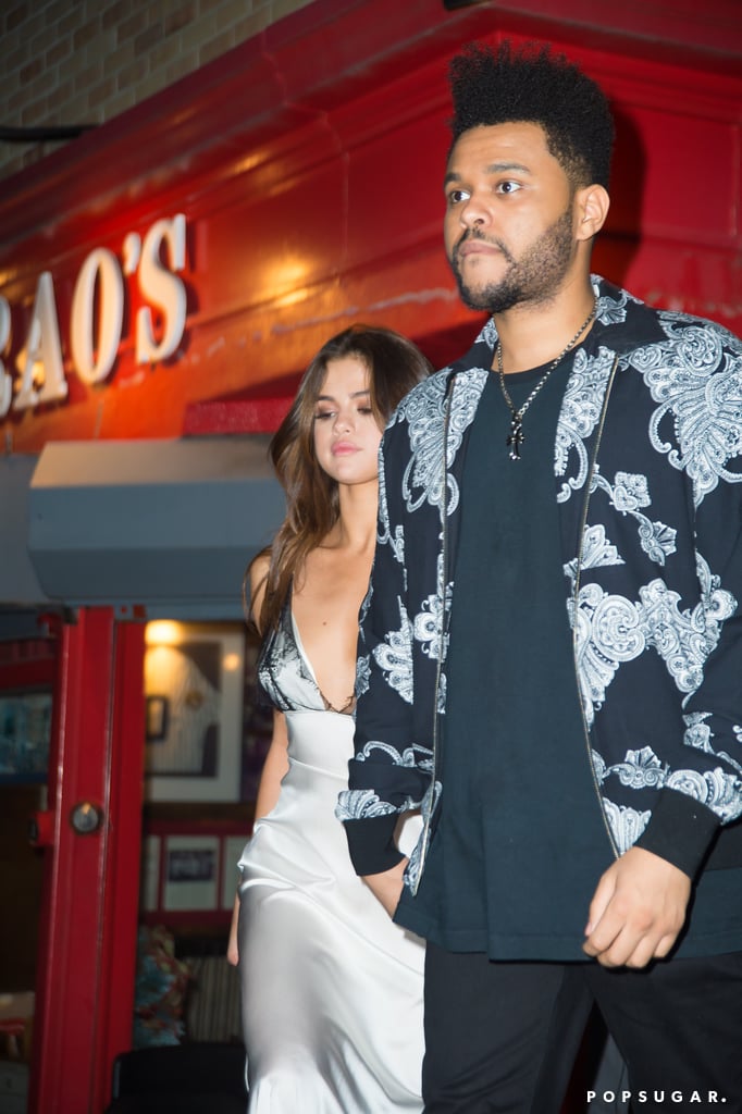 Selena Gomez Slip Dress With The Weeknd