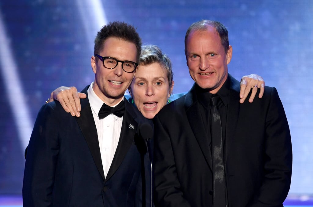 Pictured: Sam Rockwell, Frances McDormand, and Woody Harrelson