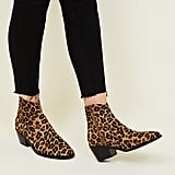 mango leopard boots