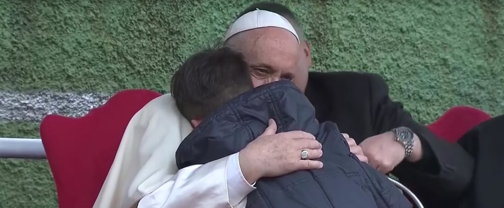 Pope Francis Comforts Boy About His Late Father