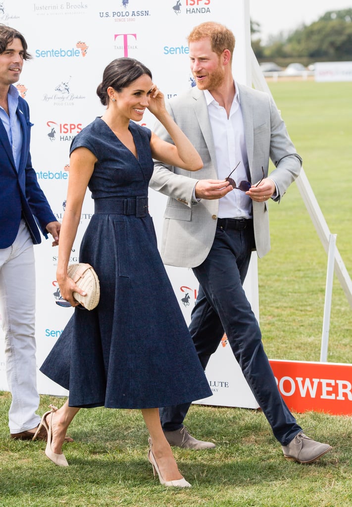 Meghan Markle Denim Carolina Herrera Dress
