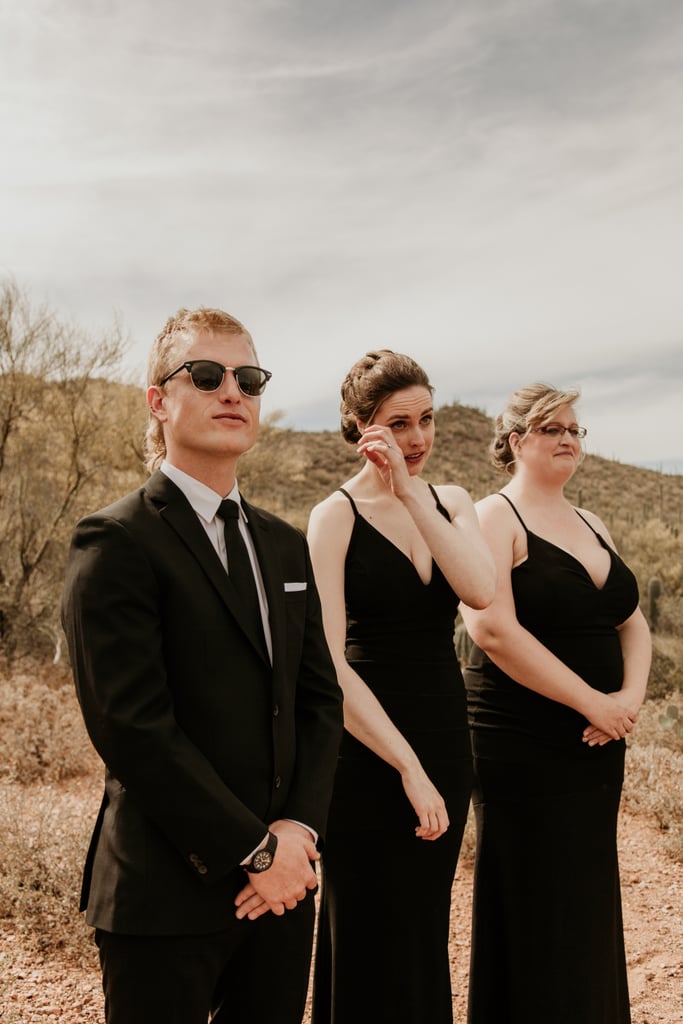 This Desert Wedding Had a Mixed-Gender Bridal Party