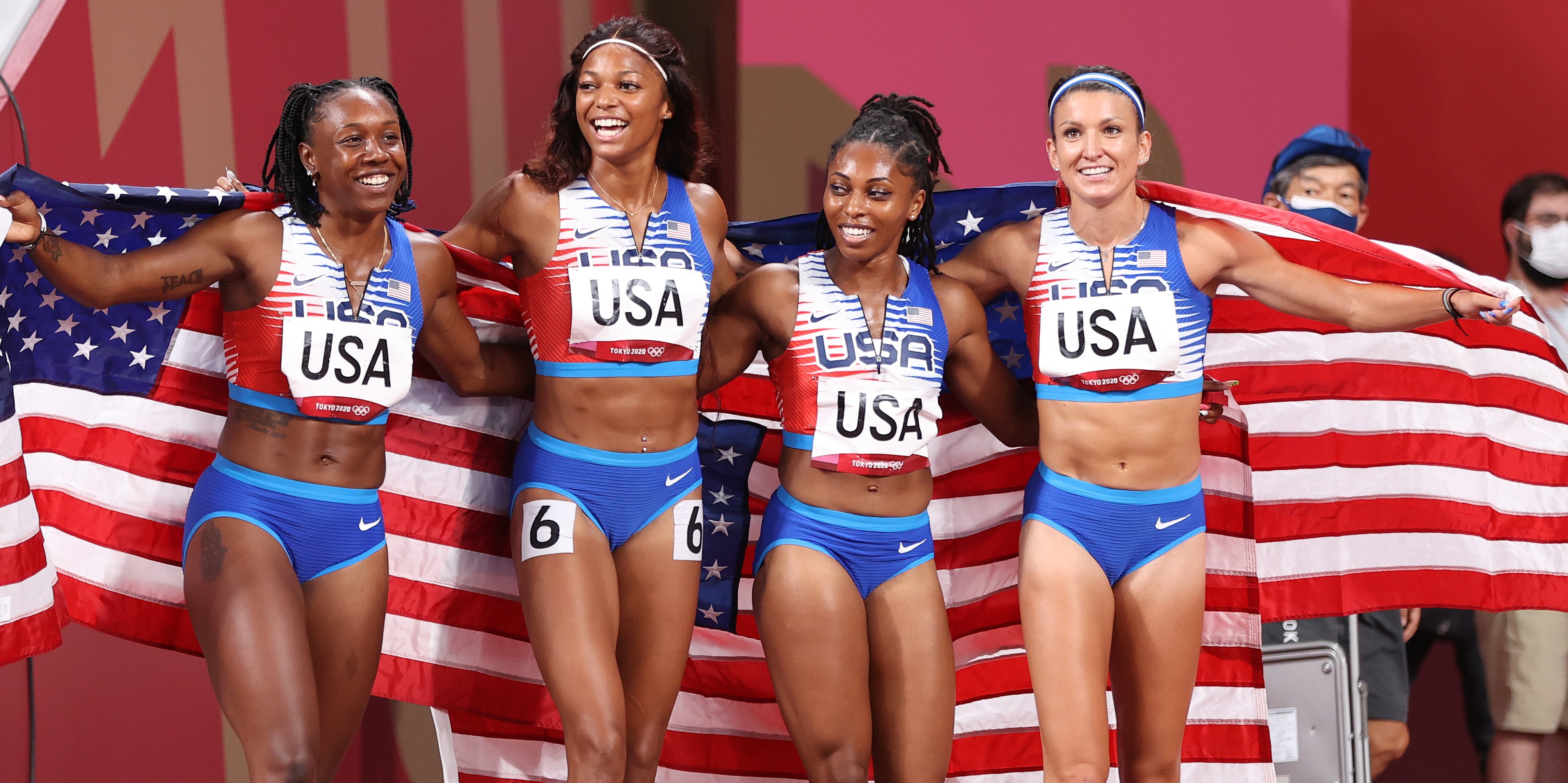 Team USA Wins Silver in Women's 4x100 Relay in 2021 Olympics | POPSUGAR ...