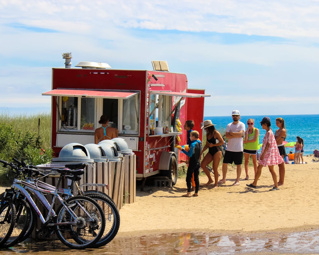 And if all that exploring (or lounging — no judgment!) works up an appetite, chow down at the various food trucks peppered along the beaches' entryways. 

    Related:

            
            
                                    
                            

            How to Do Food Trucks the Right Way at a Wedding