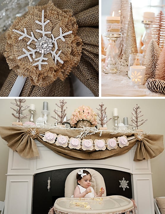 Winter Wonderland First Birthday Party Popsugar Family
