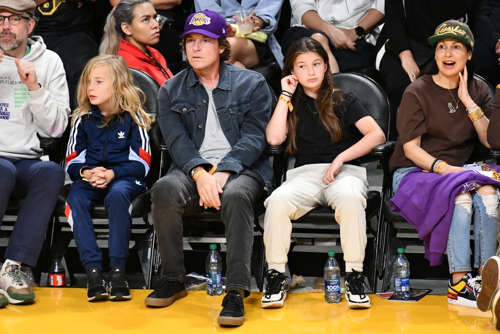 Jason Sudeikis, Jason Bateman, and Their Kids at the Lakers vs. Nuggets Game