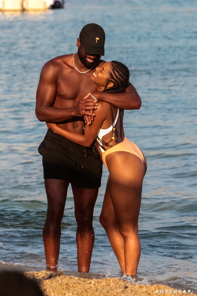 Dwyane Wade and Gabrielle Union in Greece August 2017