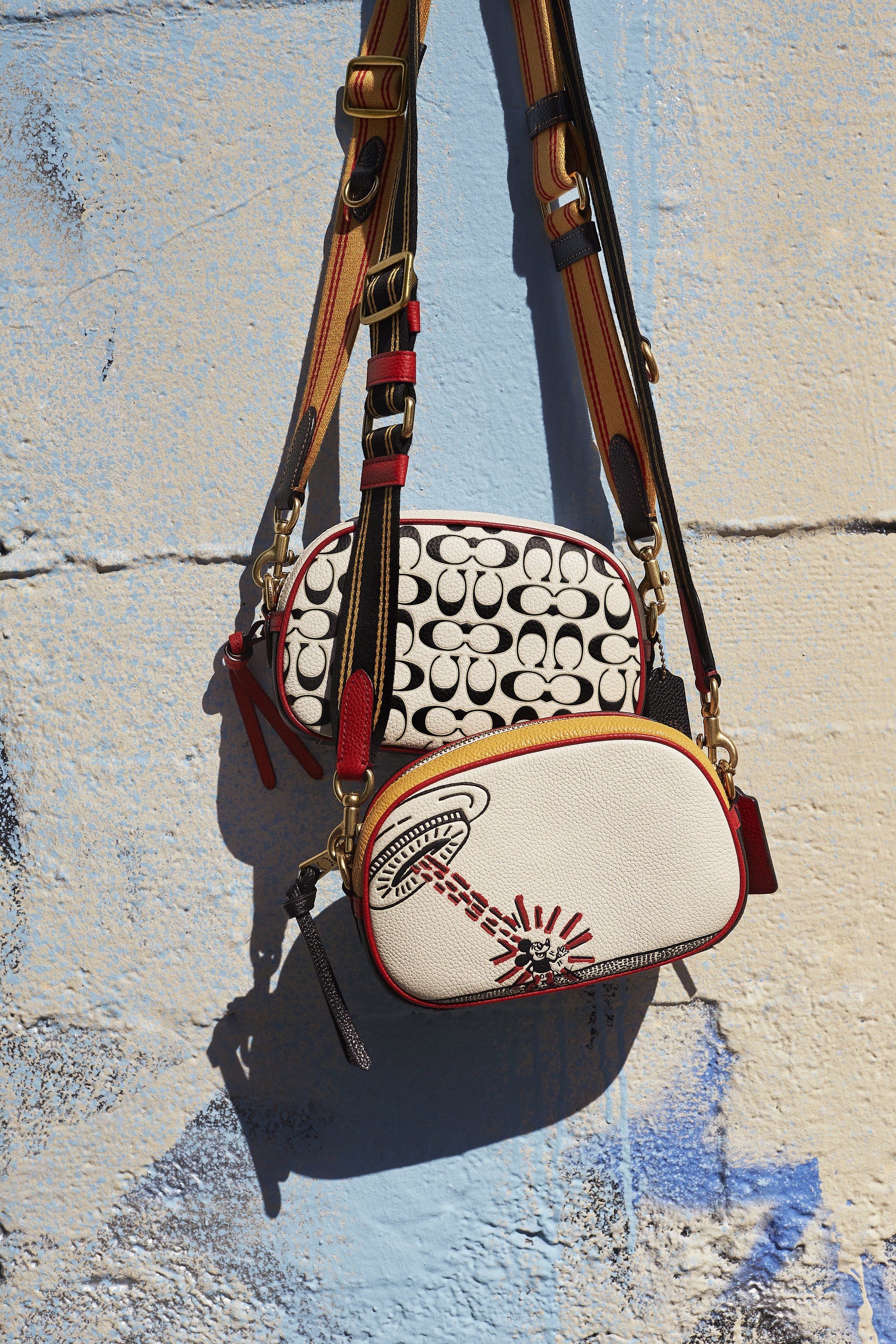 Cole Sprouse Models For Coach S Mickey Mouse X Keith Haring Popsugar Fashion