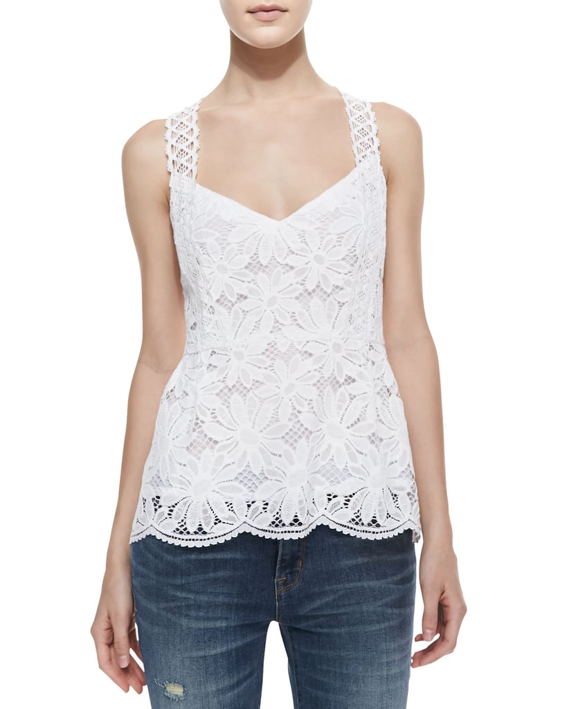 Nanette Lepore Eyelet Tank