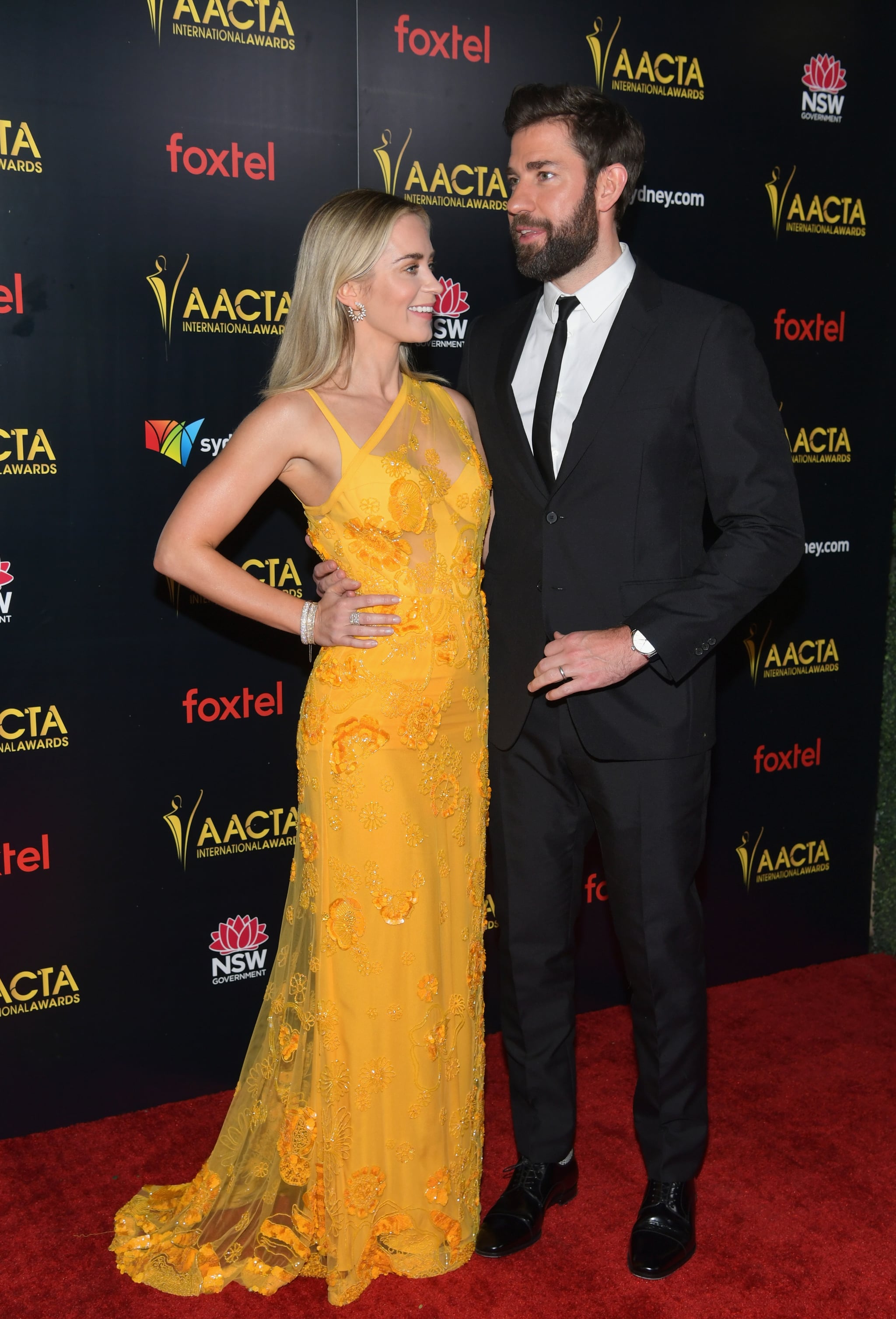 Emily Blunt And John Krasinski 2019 Aacta Awards Pictures Popsugar Celebrity