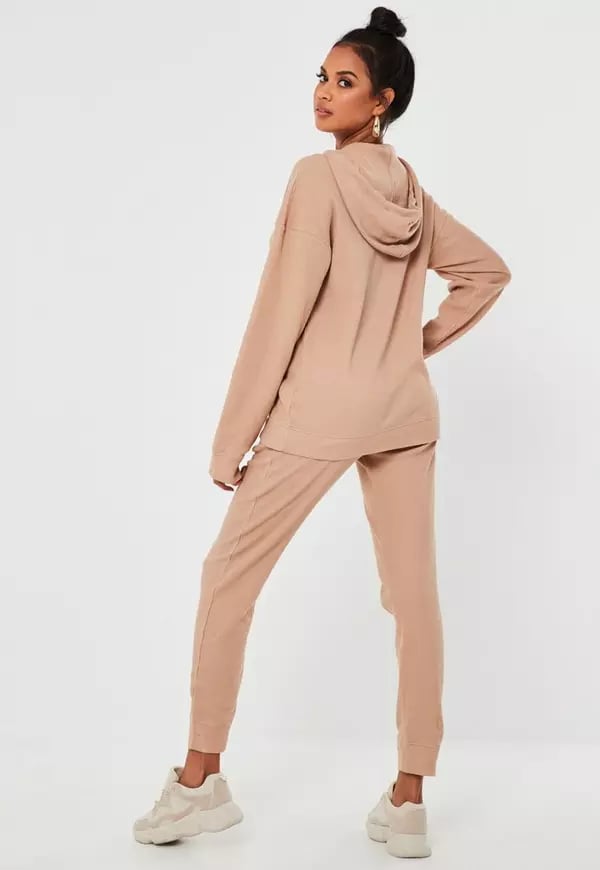 Missguided top and pants loungewear set in camel