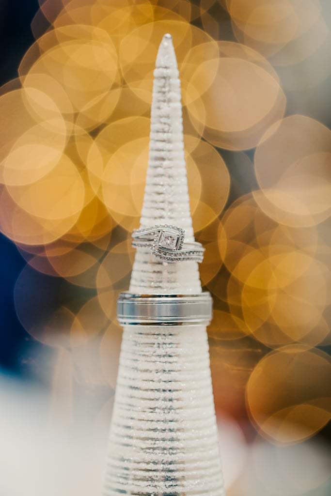 White Christmas Tree Ring Holder