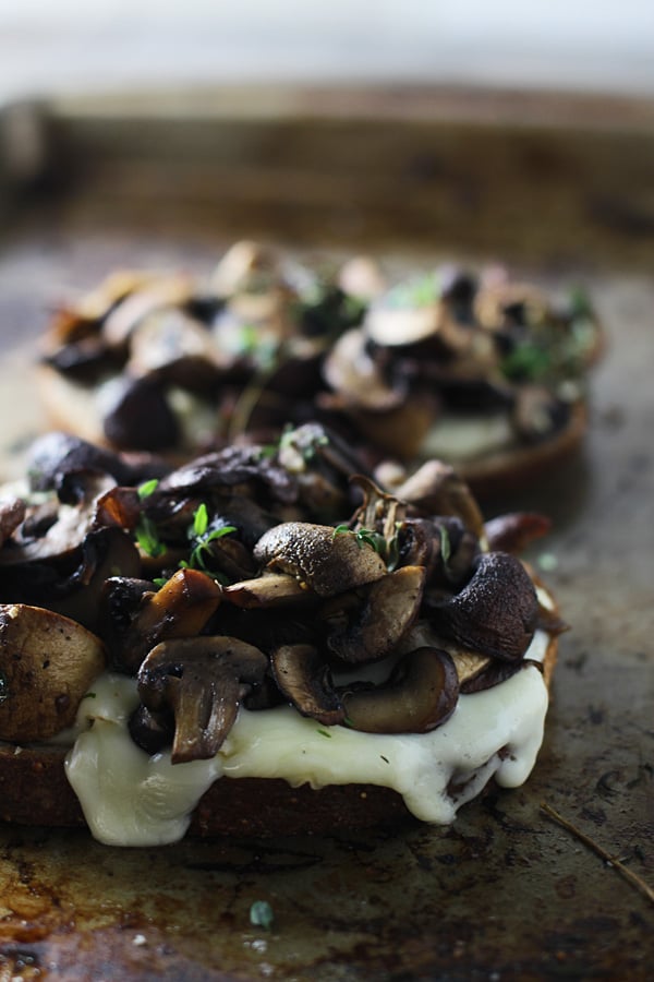 Mushroom, Brie, and Thyme Melts