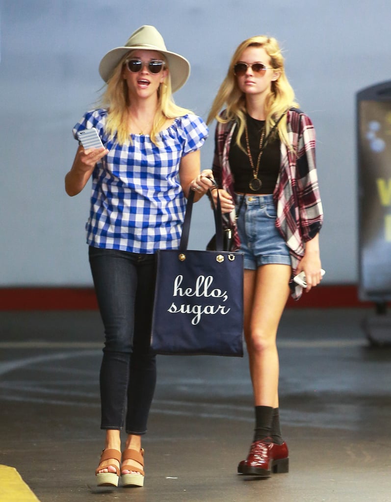 Reese Witherspoon and Ava Phillippe Wearing Plaid Shirts