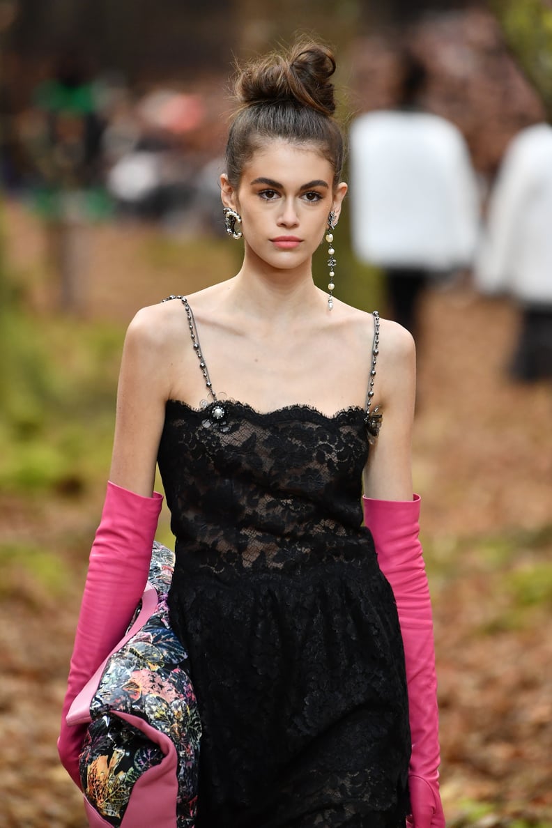 PARIS, FRANCE - MARCH 06:  Kaia Gerber walks the runway during the Chanel show as part of the Paris Fashion Week Womenswear Fall/Winter 2018/2019 on March 6, 2018 in Paris, France.  (Photo by Pascal Le Segretain/Getty Images)
