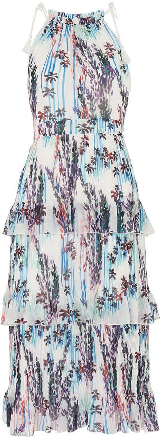 Whistles Imie Fleur Print Tiered Dress