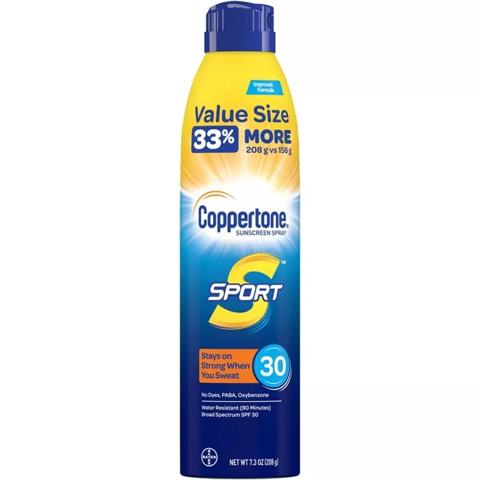 Chemical Spray Sunscreen: Coppertone Sport Sunscreen Spray SPF 30