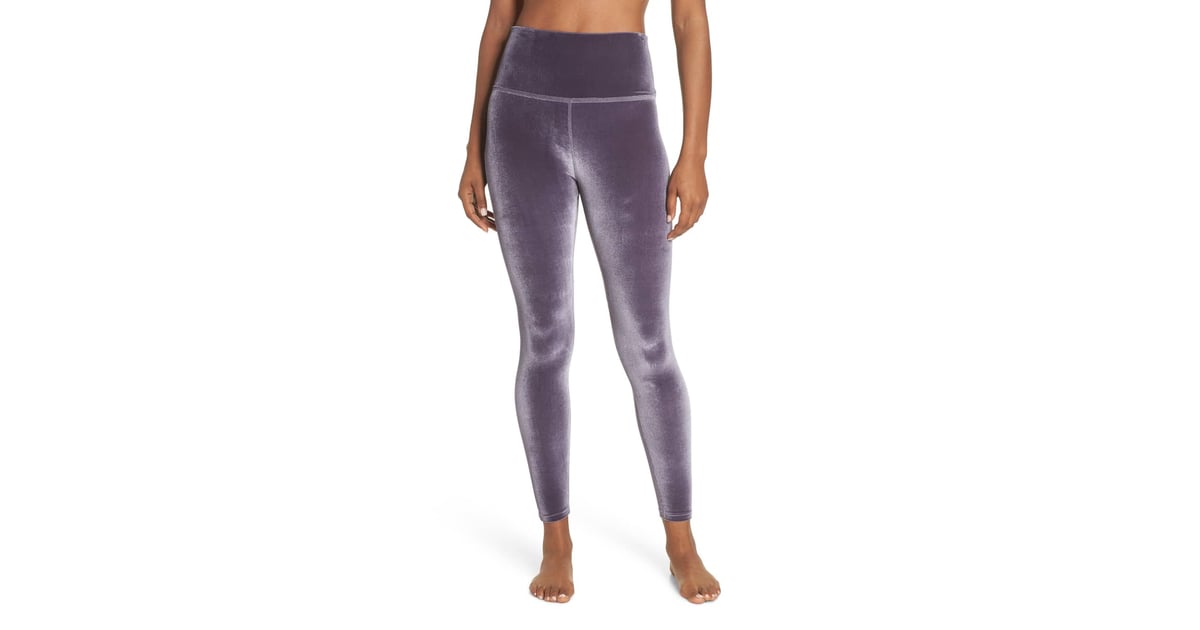 velvet workout leggings