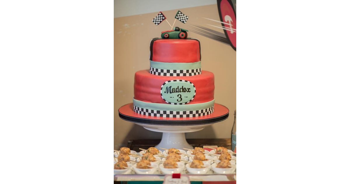 A Classic Race Car Cake 70+ Fabulous and Unique Birthday Cakes For Kids
