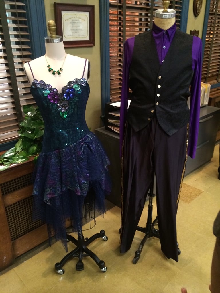 Remember the season finale? Here are Santiago's and Peralta's thrift-shop outfits for the dance competition. So much sparkle.