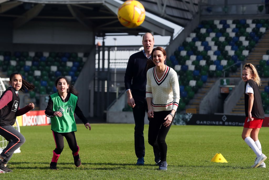 Kate Middleton's White Sweater in Northern Ireland