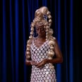 You Won't Check Your Phone When Drag Superstar Symone Walks in Wearing This Iridescent Dress