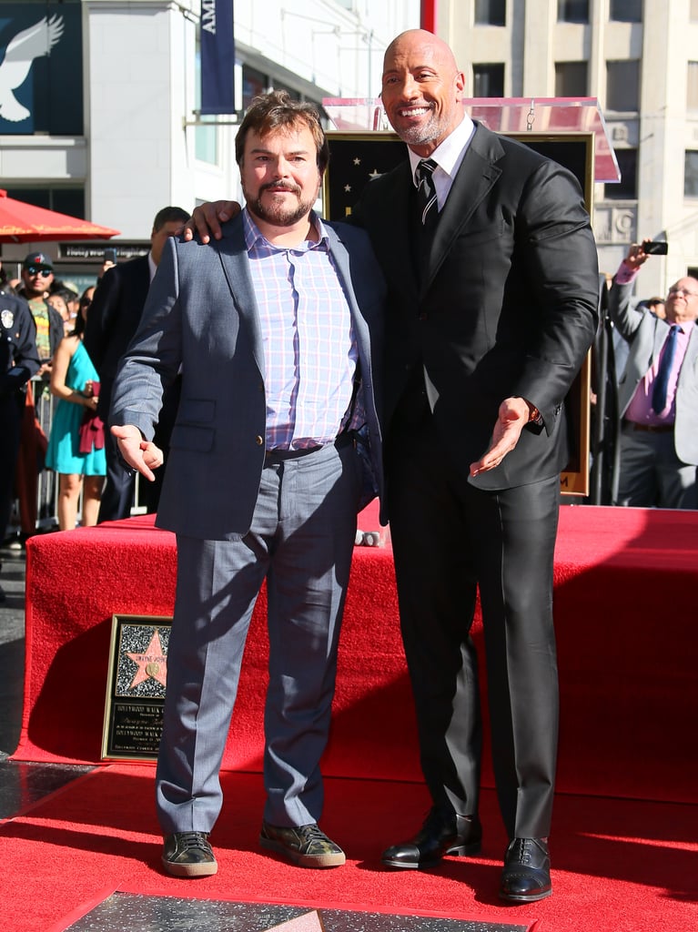 Dwayne Johnson and Family at Hollywood Walk of Fame Ceremony