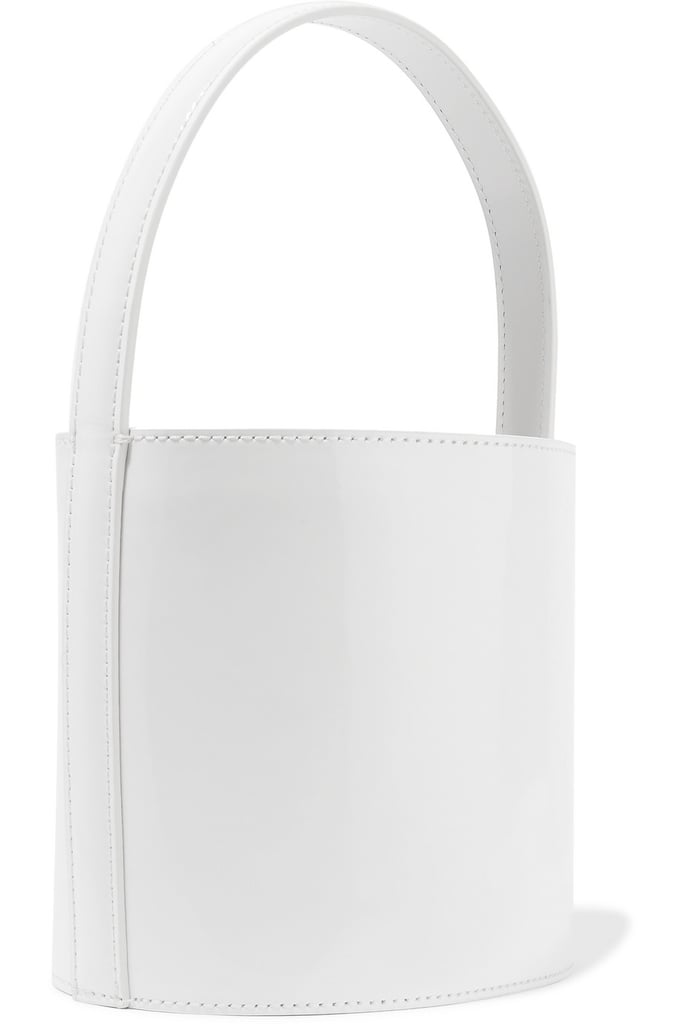 STAUD Bissett patent-leather bucket bag